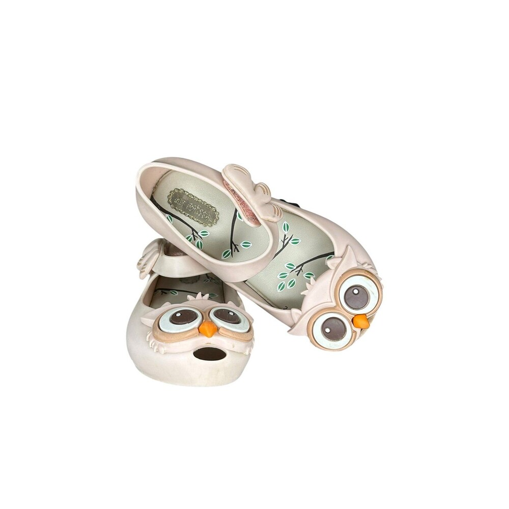 Mini Melissa Little Owl Maryjane Shoes Size 8